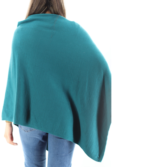 La Fiorentina Knitted Poncho with Butterfly Embriodery - Picture 3 of 3